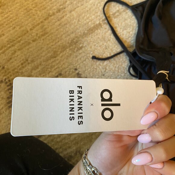 Alo / Frankie's Bikinis Croft Satin Cheeky One Piece Swimsuit M - NWT - Picture 6 of 6